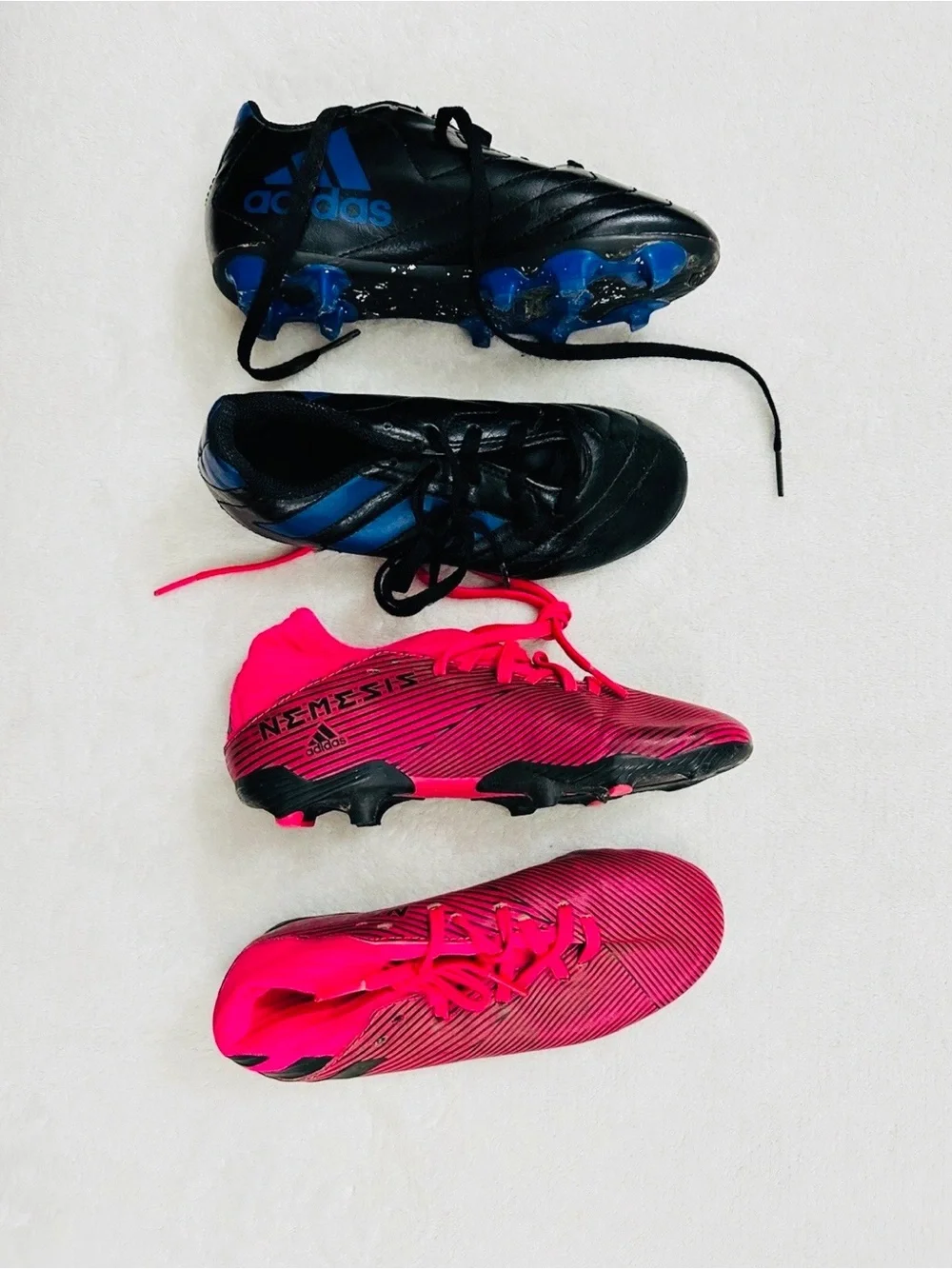 Adidas Kids Boys Lot Soccer Nemeziz Size 13K & 14 Excellent Condition